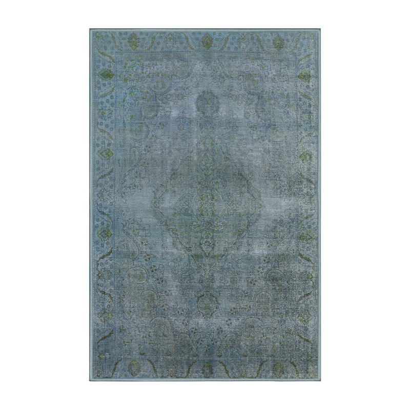 Tapis oriental bleu, Rectangle 5 pi x 7 pi