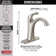 Arvo Single Hole Bathroom Faucet with Drain Assembly, Single Handle Bathroom Sink Faucet