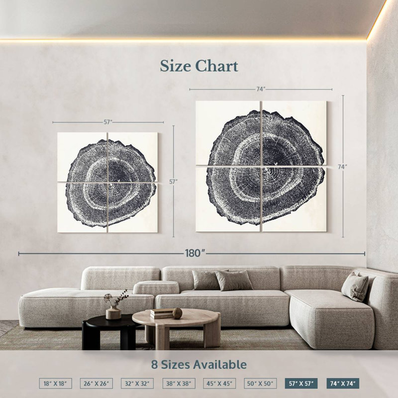 Harnek Tree Ring I, 74'' H x 74'' W