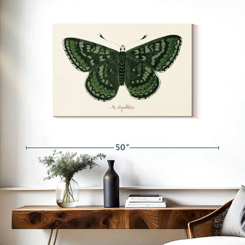 Brampt papillon antique I, H 24 po x l 36 po