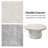 Watterson Watterson Andolise Modern 31.5"W Faux Travertine Simple Assembly Round Coffee Table-116995732