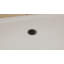 DreamLine SlimLine P 36 po x l 54 po x H 2 3/4 po Base de douche en alcôve blanche à simple seuil avec bonde centrale bronze huilé-118321962