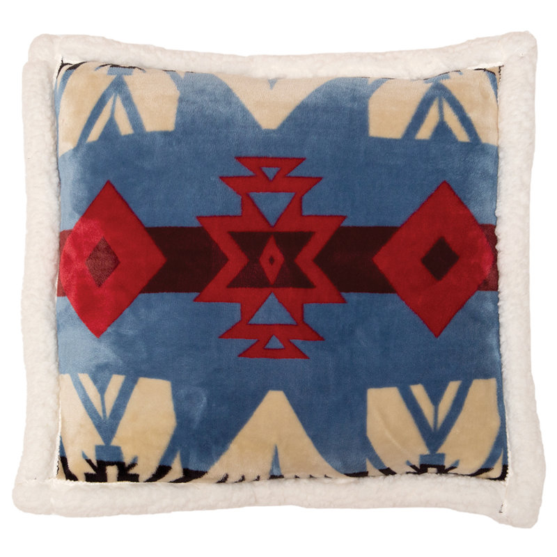 Blue River Geometric Reversible Throw Pillow