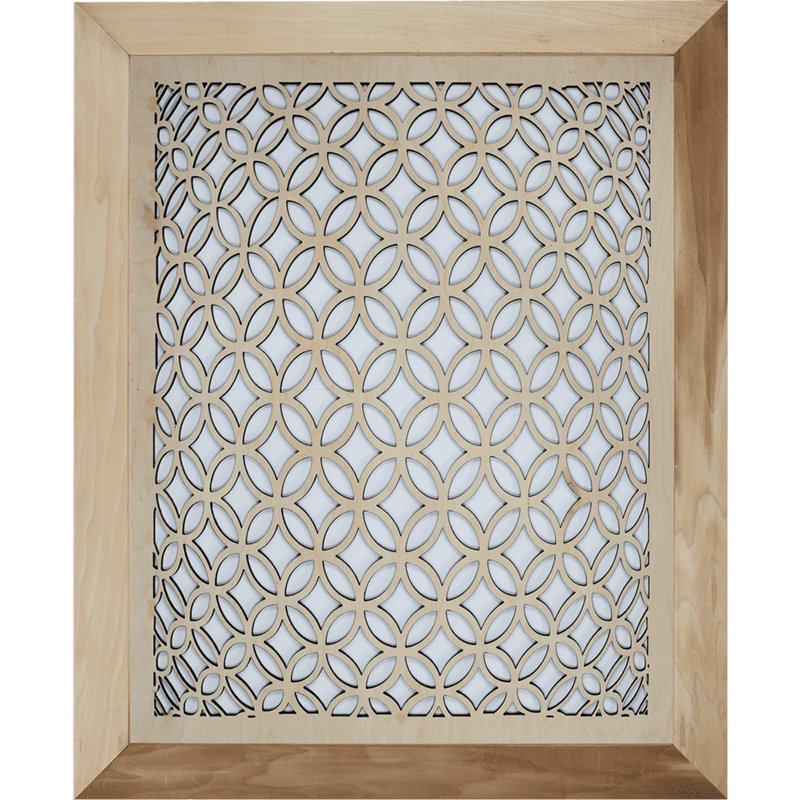 Bouche d'aération magnétique magnétique - conception de cercles 3D, 12 x 12, Intérieur