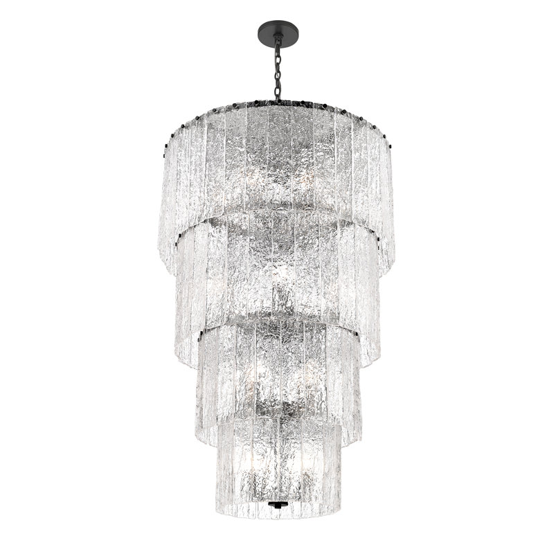 Timeothy 18 Light Chandelier, Matte Black