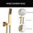 Shower Faucet Set With Hydro Power Temperature Display,10 Inch Shower Head With Handheld Spray, With Shower Valve And Trim Kit-125505970