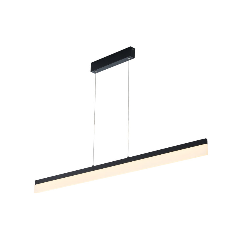1 - Light Matte Black Pendant, 120cm