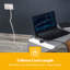 GEEPAS 6 Gang Extension Lead | 6-Way Plug Extension Cable | 6 Socket Desk Power Strip with Individual Switches for Home Office | Heavy Duty UK Plug | White-113493507
