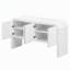 Console/buffet rustique de 158 cm (62,2 pouces) à motif ondulé, avec 4 portes et tablette réglable-851160994