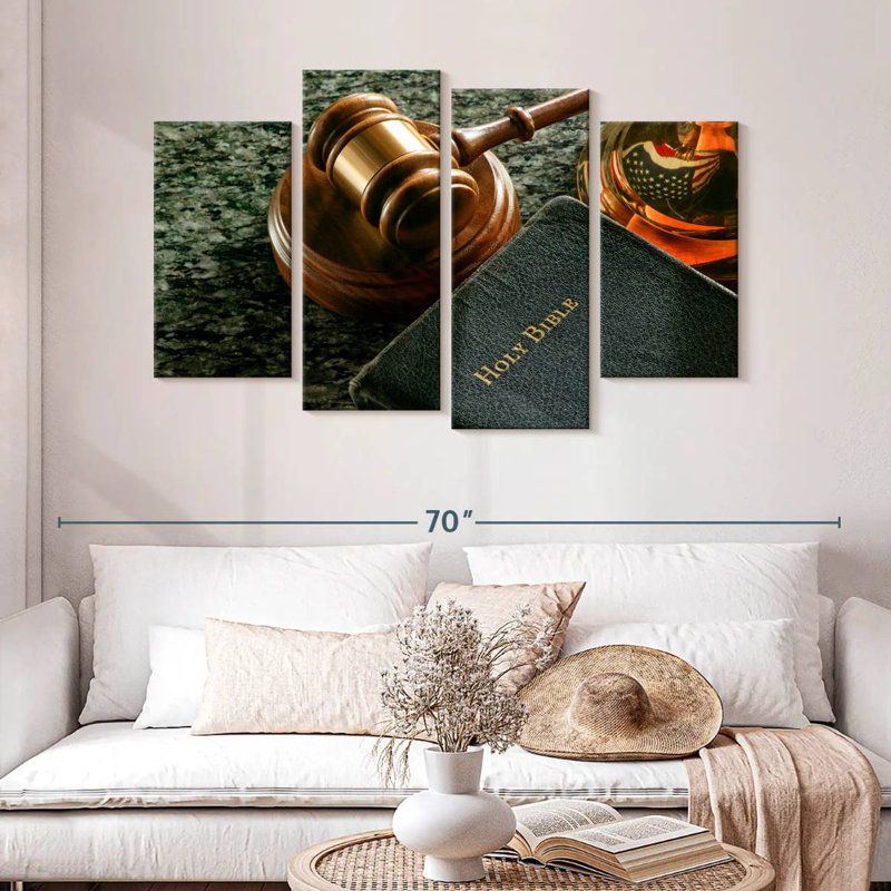 Alcaraz US Justice System, 32" H x 52" W