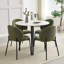 Fabric Upholstered Side Chair in Green