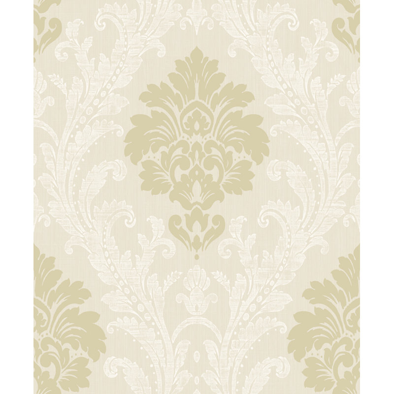 Ryker 10.05m x 53cm Wallpaper Roll, Cream/Gold