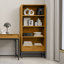 Bibliothèque industrielle en bois massif l 30 "à 2 tiroirs Banting
