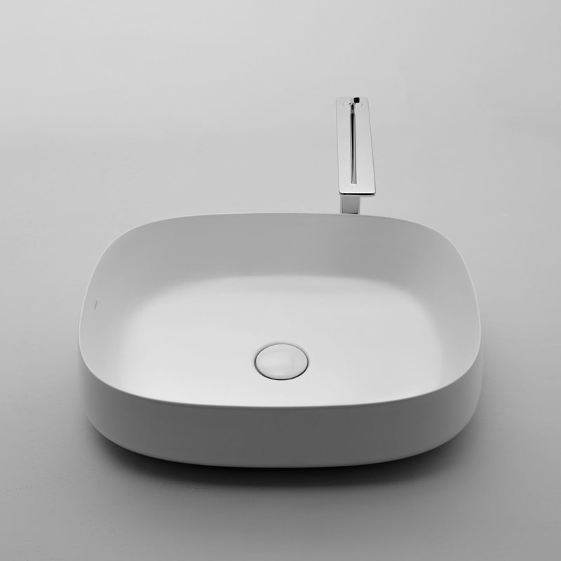 Seed 21.9'' L Bathroom Sink, Glossy White