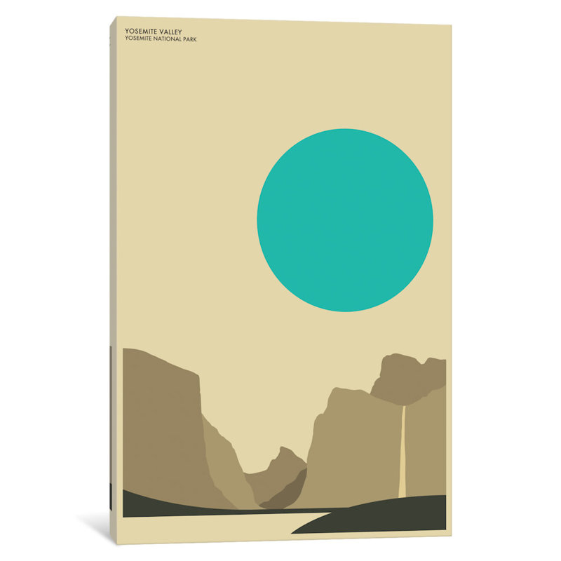 Yosemite par Jazzberry Blue - reproduction sur toile tendue sur châssis, H 18 po x l 12 po x 1,5 po