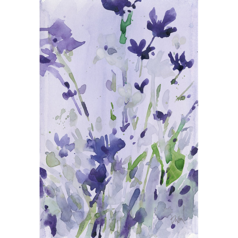 Violet Garden Moment II - Wrapped Canvas Print, 46cm H x 30cm W x 3.8cm D