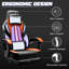 Chaises de jeu BOSIN avec repose-pieds, chaises de jeu d'ordinateur ergonomiques avec support lombaire-92021686
