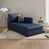Mélange de polyester bleu marine