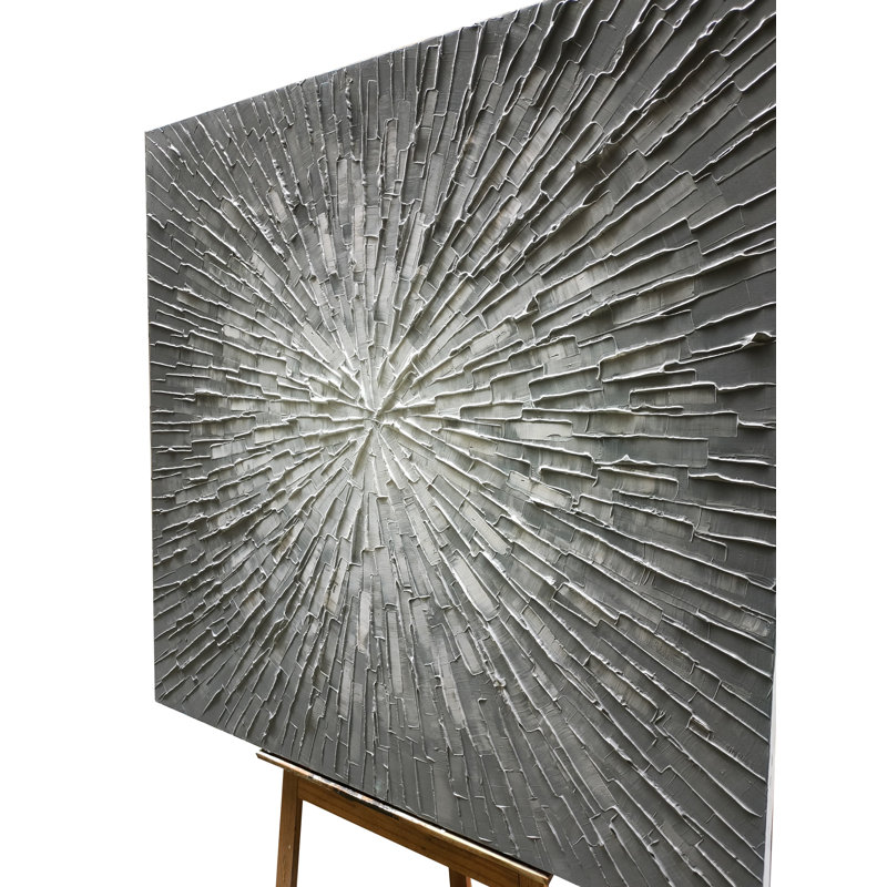 Abstrait - peinture sur toile tendue, H 40 po x l 40 po