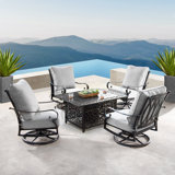 Traci Outdoor 5 - Piece Conversation Set