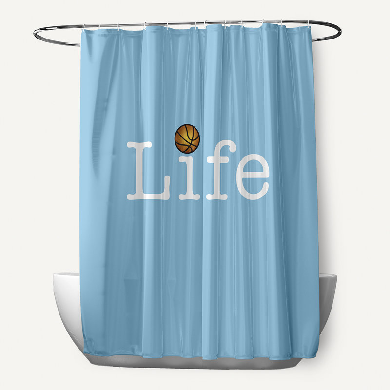 Rideau de douche simple Mablethorpe, Bleu