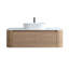 Meuble-lavabo incurvé d'inspiration naturelle avec rangement à fermeture douce et porte-serviettes-908503211