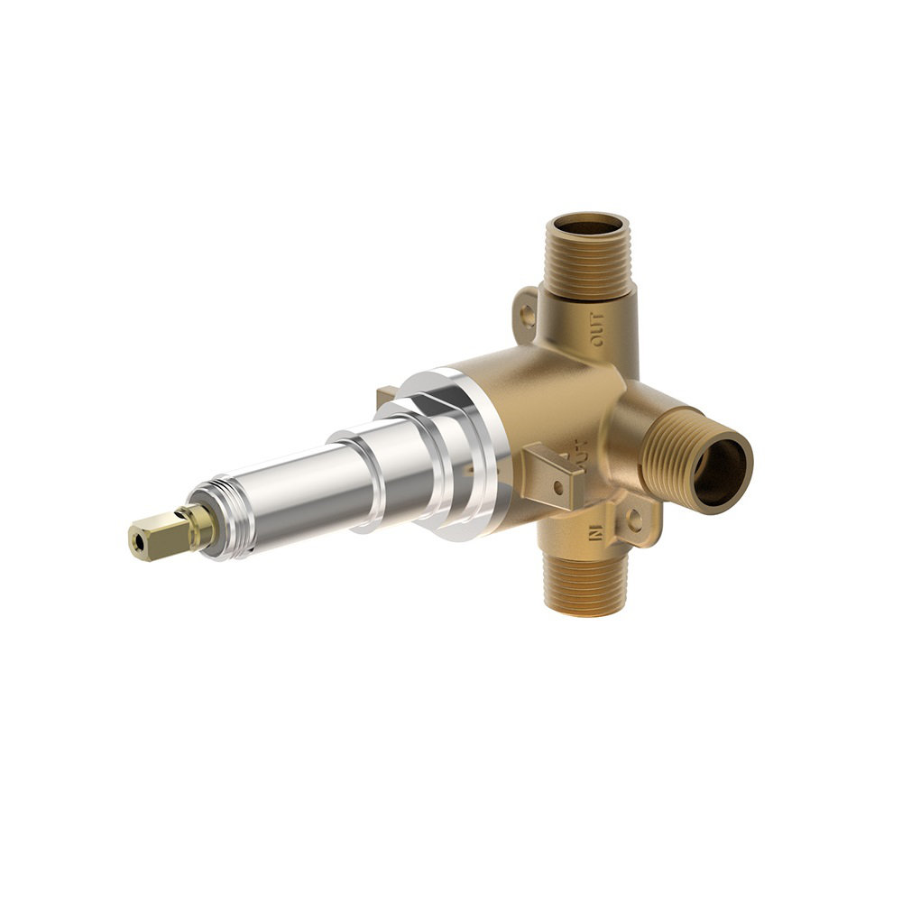 Dual Outlet Diverter Valve with Male IPS and Sweat Inlet/Outlets Symmons