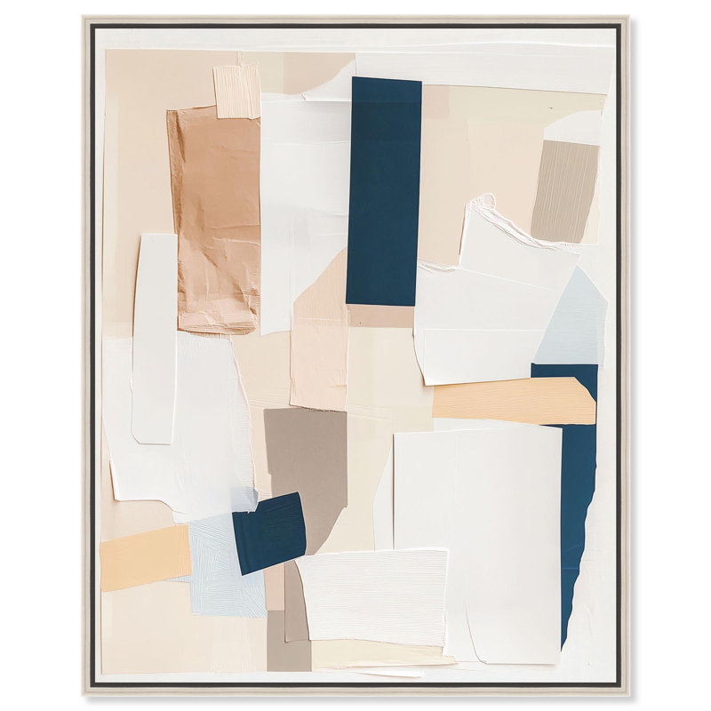 «Torn Tints II», reproduction d'art sur toile par Art Remedy, H 25 po x l 21 po, Cadre argenté