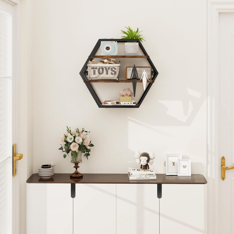 Tablette flottante en bois massif Benni