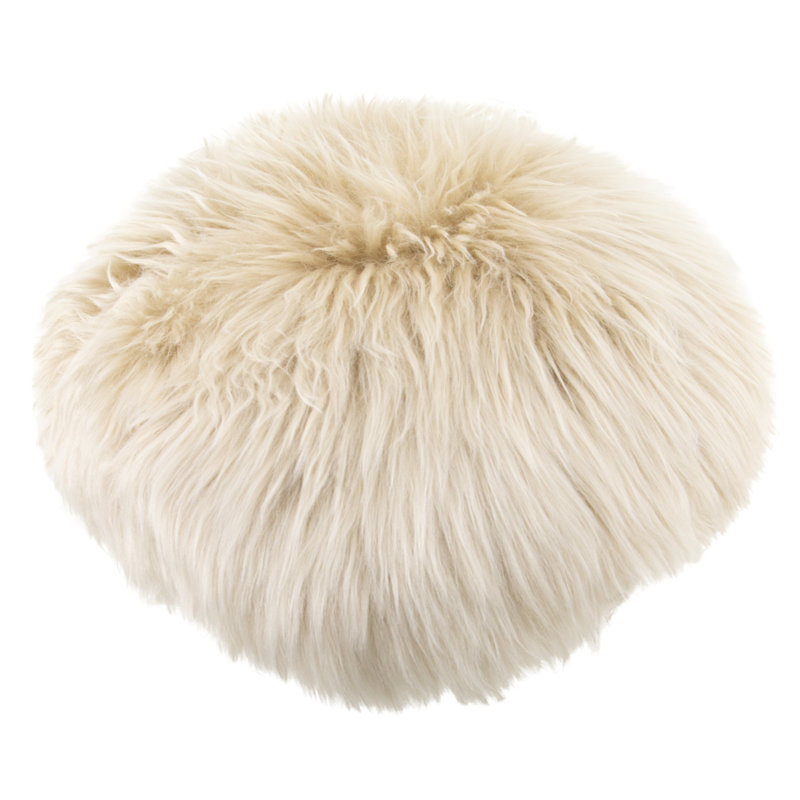 Fowkes Circular Floor Cushion Cover, Beige