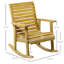 Chaise berçante en bois Kwang