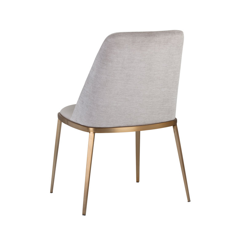 Dover Upholstered Dining Chair, Light Grey Performance