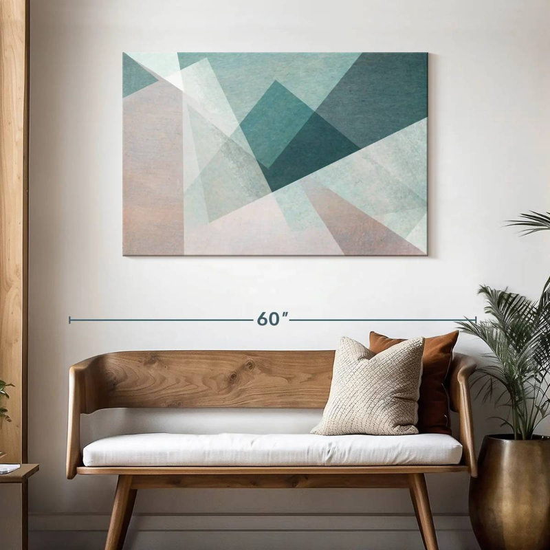 Avery Overlapping Shapes Abstract, 30" H x 45" W