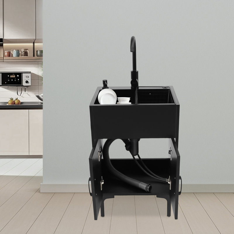 Laundry Sink With Faucet And Cabinet