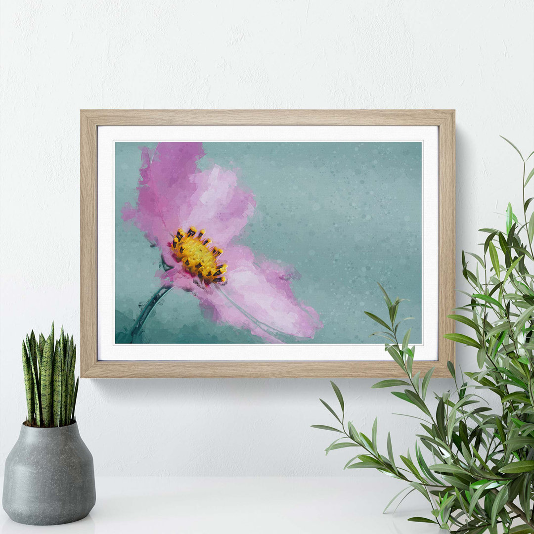 Purple Flower After the Rain in Abstract - Picture Frame Graphic Art Print