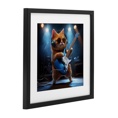 Reproduction de chat sous la barre, guitare par Jim Baldwin