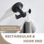 Porte-serviettes de bain double Aplusee - noir