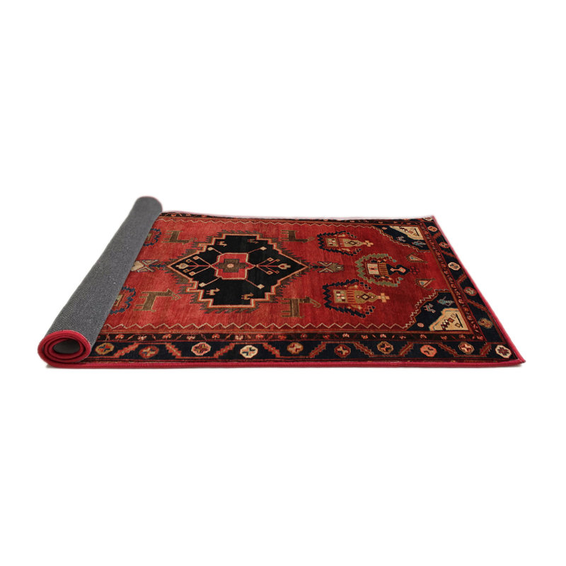 Tapis rouge à motif sud-ouest, Rond 6 pi
