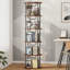 Étagère rotative à 5 niveaux avec bibliothèque pivotante à 360 ° avec structure en métal robuste, organisateur de rangement au sol pour le bureau à domicile et les petits espaces-118743571