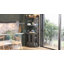 Armoire de bar avec rangement pour bouteilles de vin et bande à DEL Xachary 64,2 po de hauteur, 25,6 po de largeur-10600593