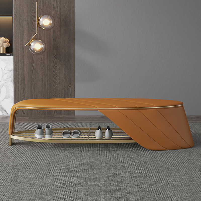 Tabouret à langer 68.1in, Doré / orange