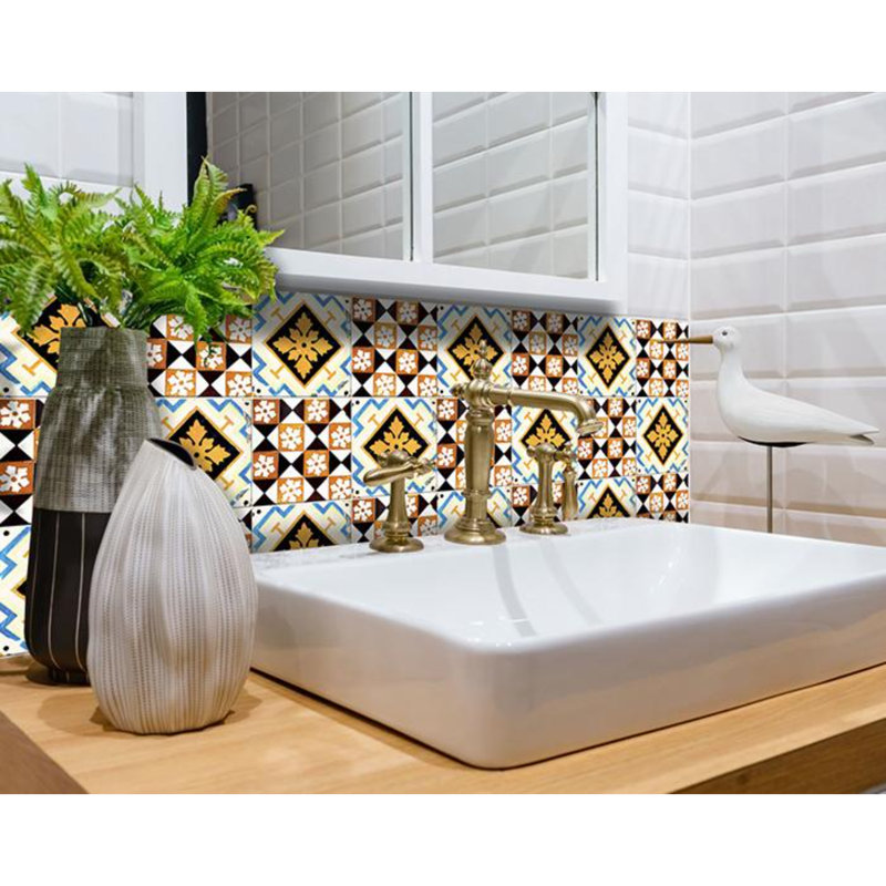 Adhésif décoratif carreaux, 8 po x 8 po