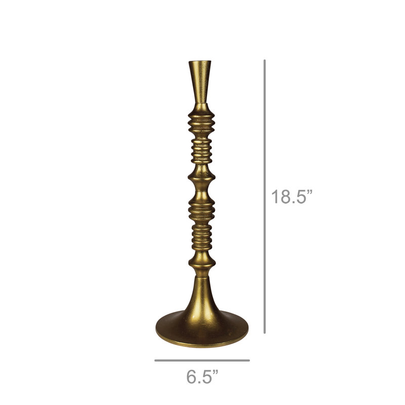 18.50'' H Metal Tabletop Candlestick