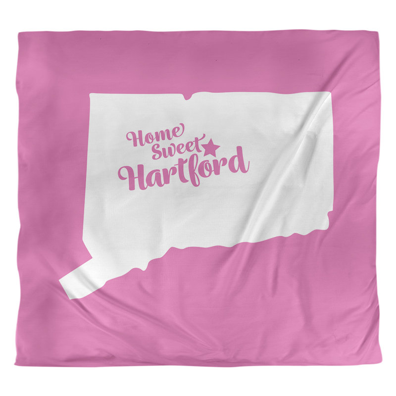 Housse de couette hartford connecticut, Housse de couette pour très grand lit, Rose, Microfibre