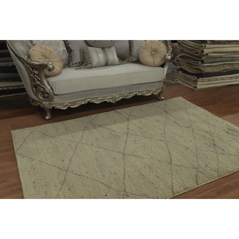 Tapis marocain à motif de treillis All-Over 5 x 8