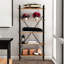Walnut Black Bookshelf