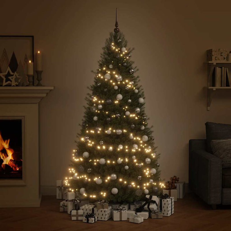 Ensemble de 120 boules de Noël vidaXL, Blanc / gris