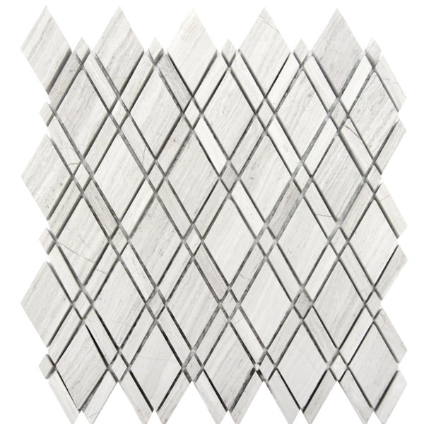 1" x 2" Marble Grid Mosaic Wall & Floor Tile