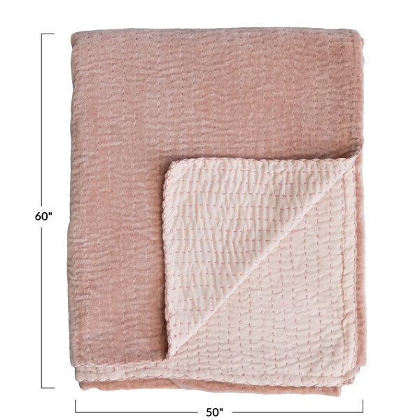Lariah Cotton Quilted Throw Blanket