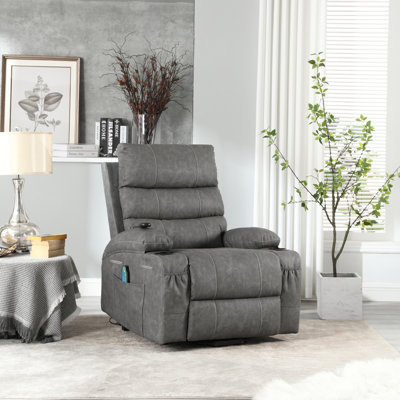 Fauteuil inclinable électrique en cuir